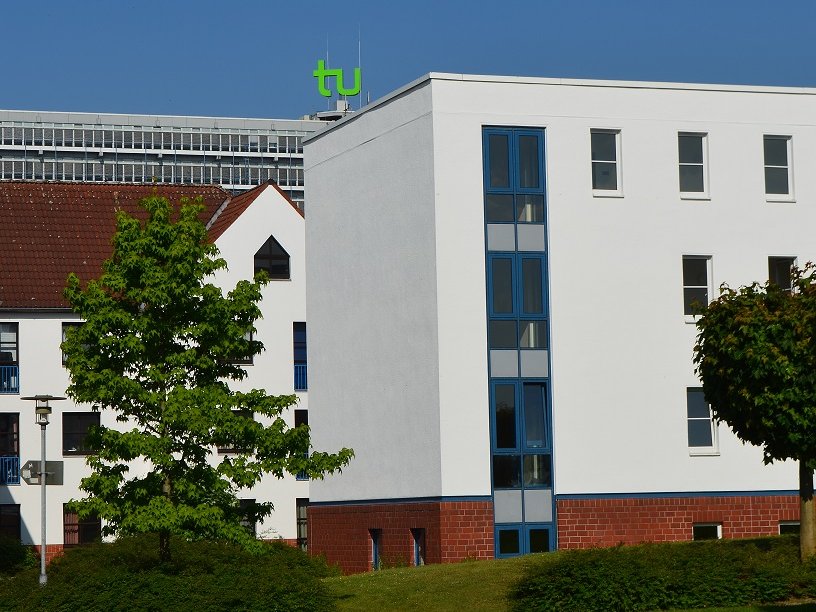 Das Studentendorf des Studierendenwerks Dortmund, Außenansicht.