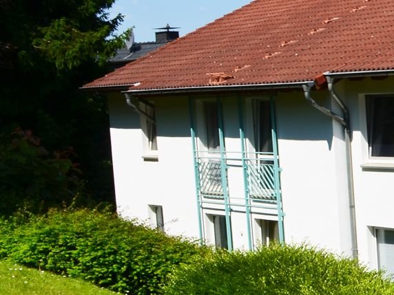 Wohnanlage des Studierendenwerks in Iserlohn, Außenansicht.