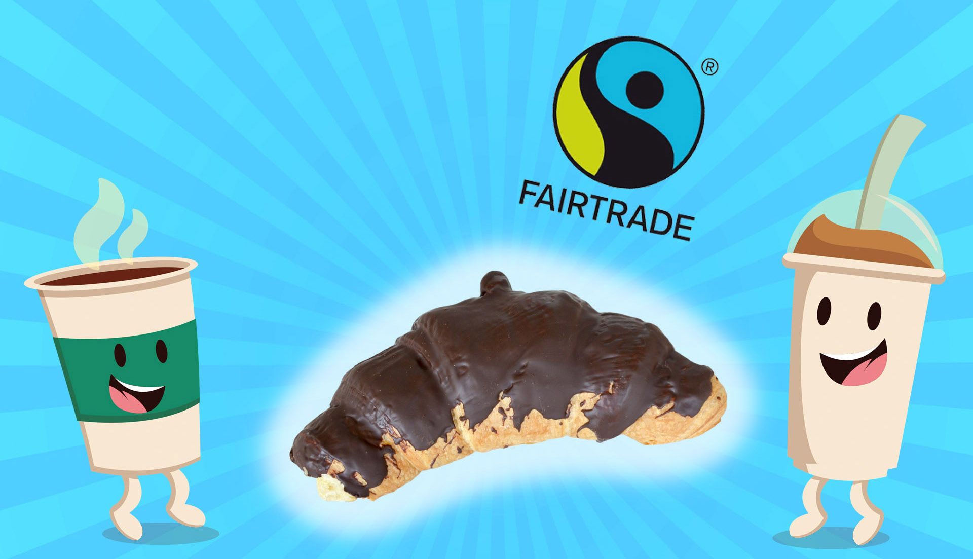 Croissant mit FairTrade-Schokolade